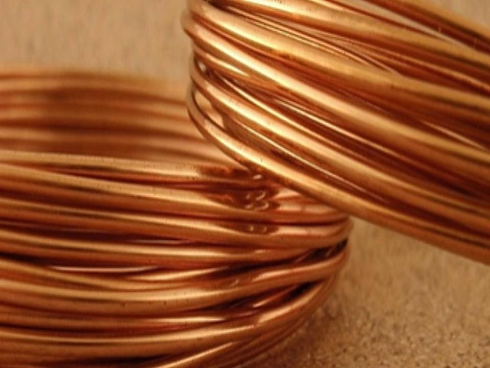 Coils of bright drawn copper rod